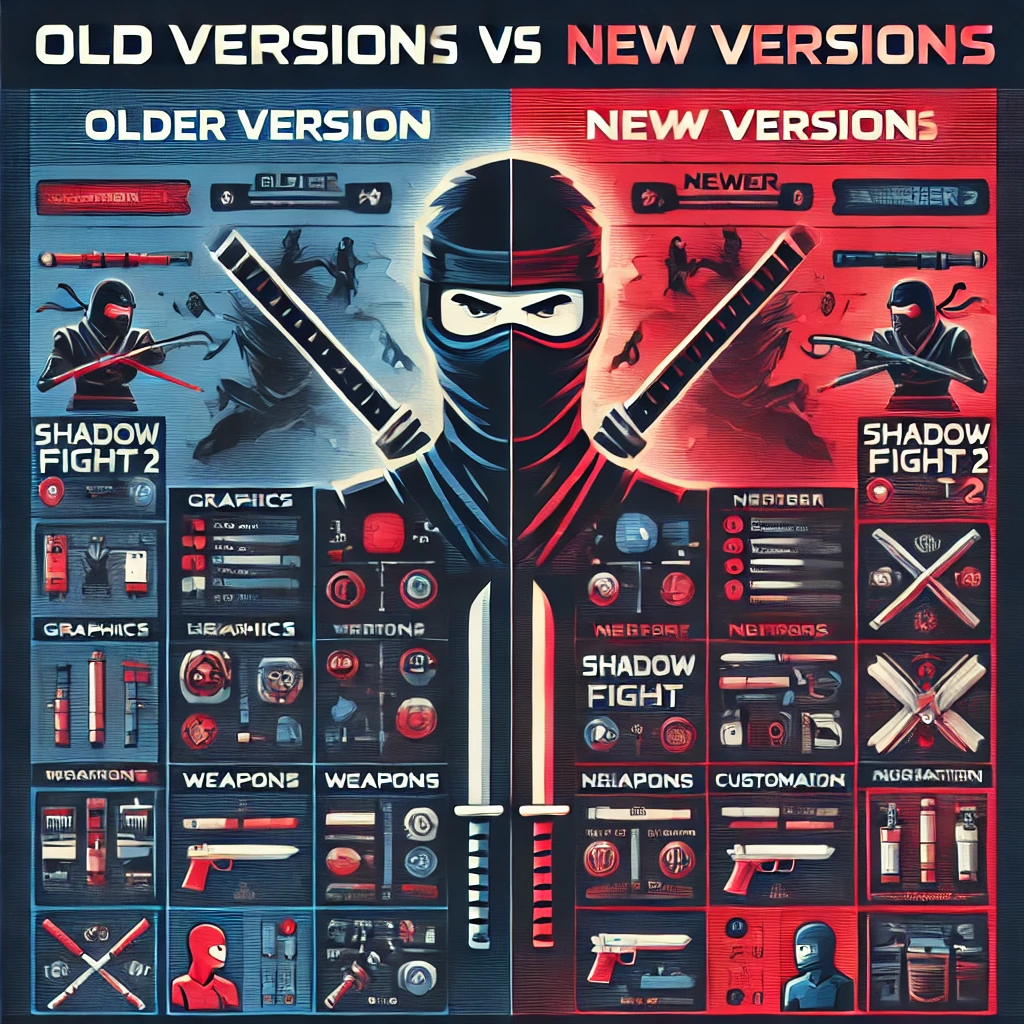 Shadow Fight 2 Old Vs New versions
